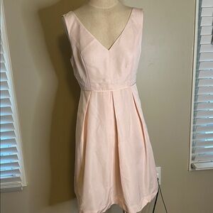 J. Crew Pink Midi Dress with Pockets